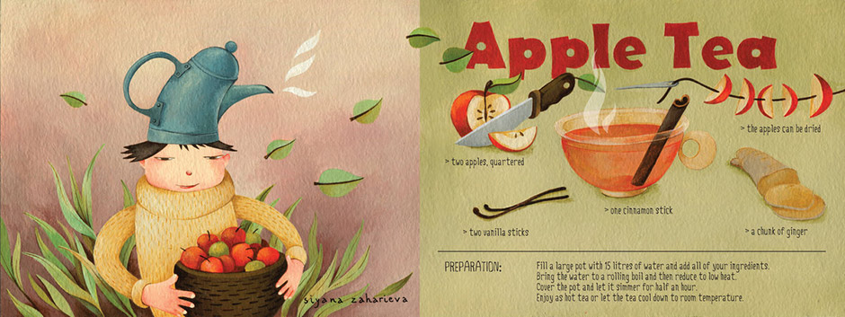 Apple Tea Recipe Illustration